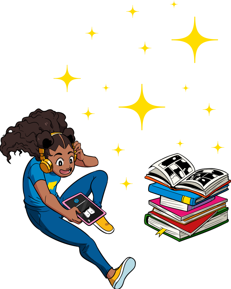 girl with books