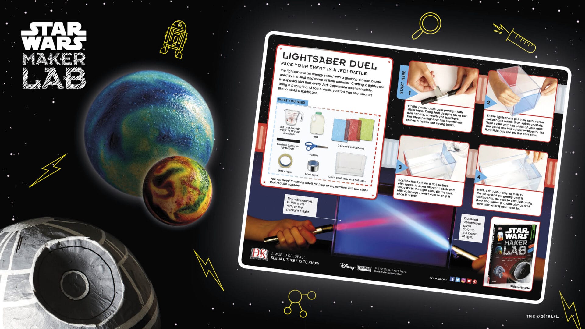 Star Wars Maker Lab: Make a Lightsaber Activity Sheet