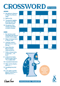 Read Hour Crossword 2 - Tweens