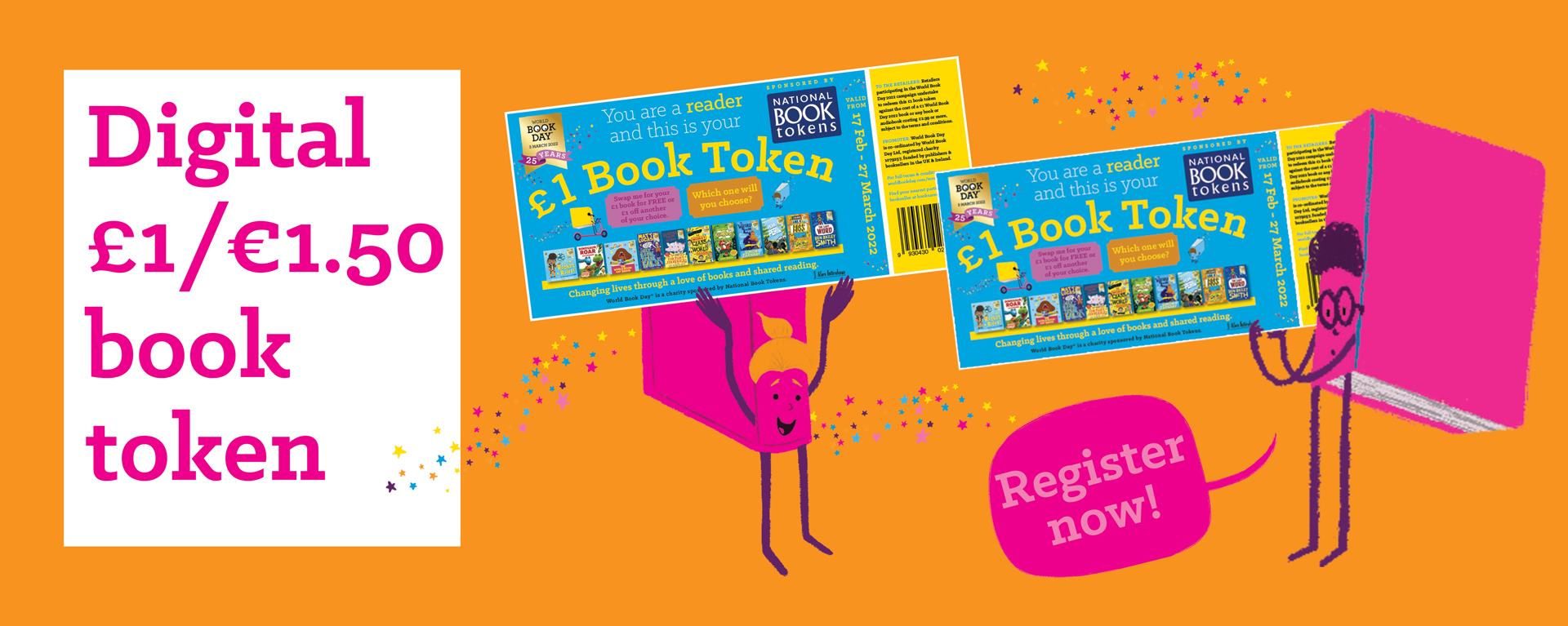 Digital £1/€1.50 Book Token