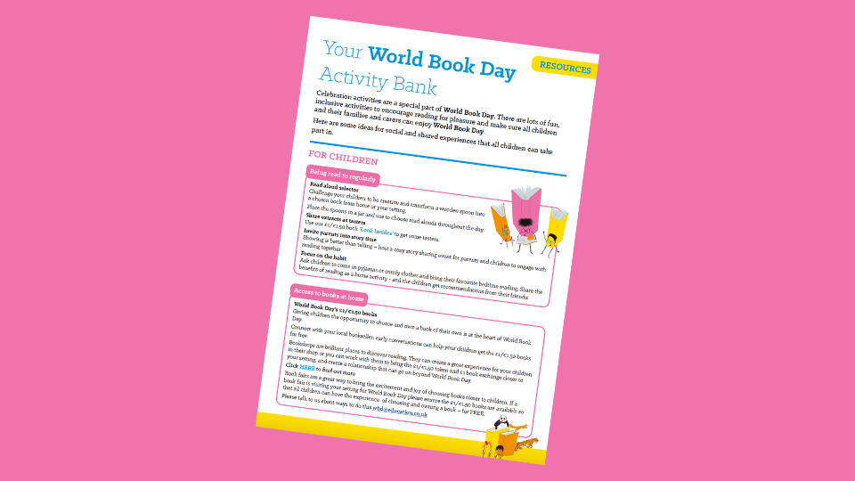 World Book Day 2023: Early Years Activity Bank
