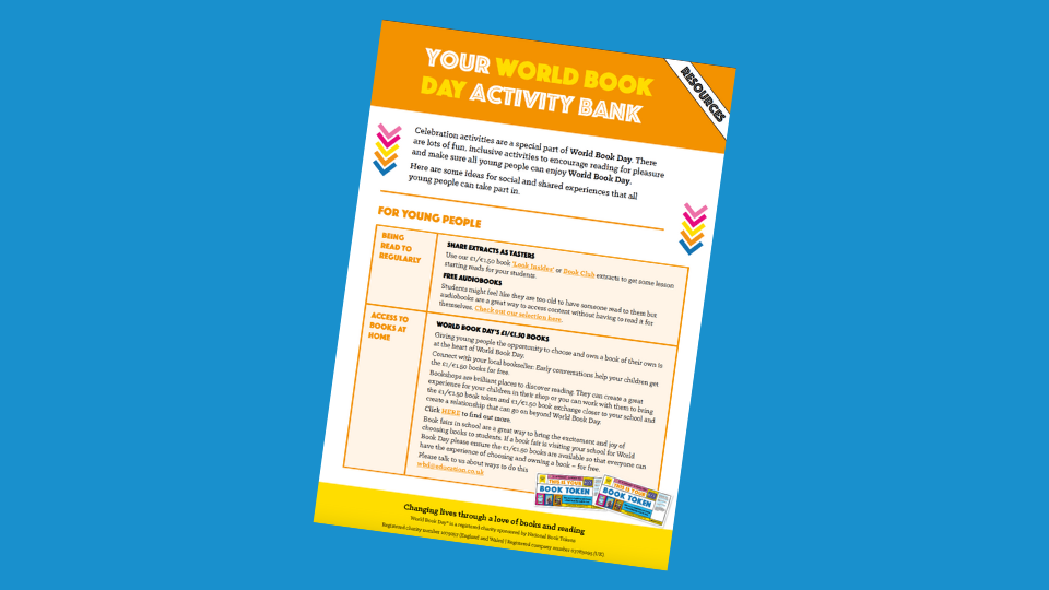 World Book Day 2023: Secondary Schools Activity Bank