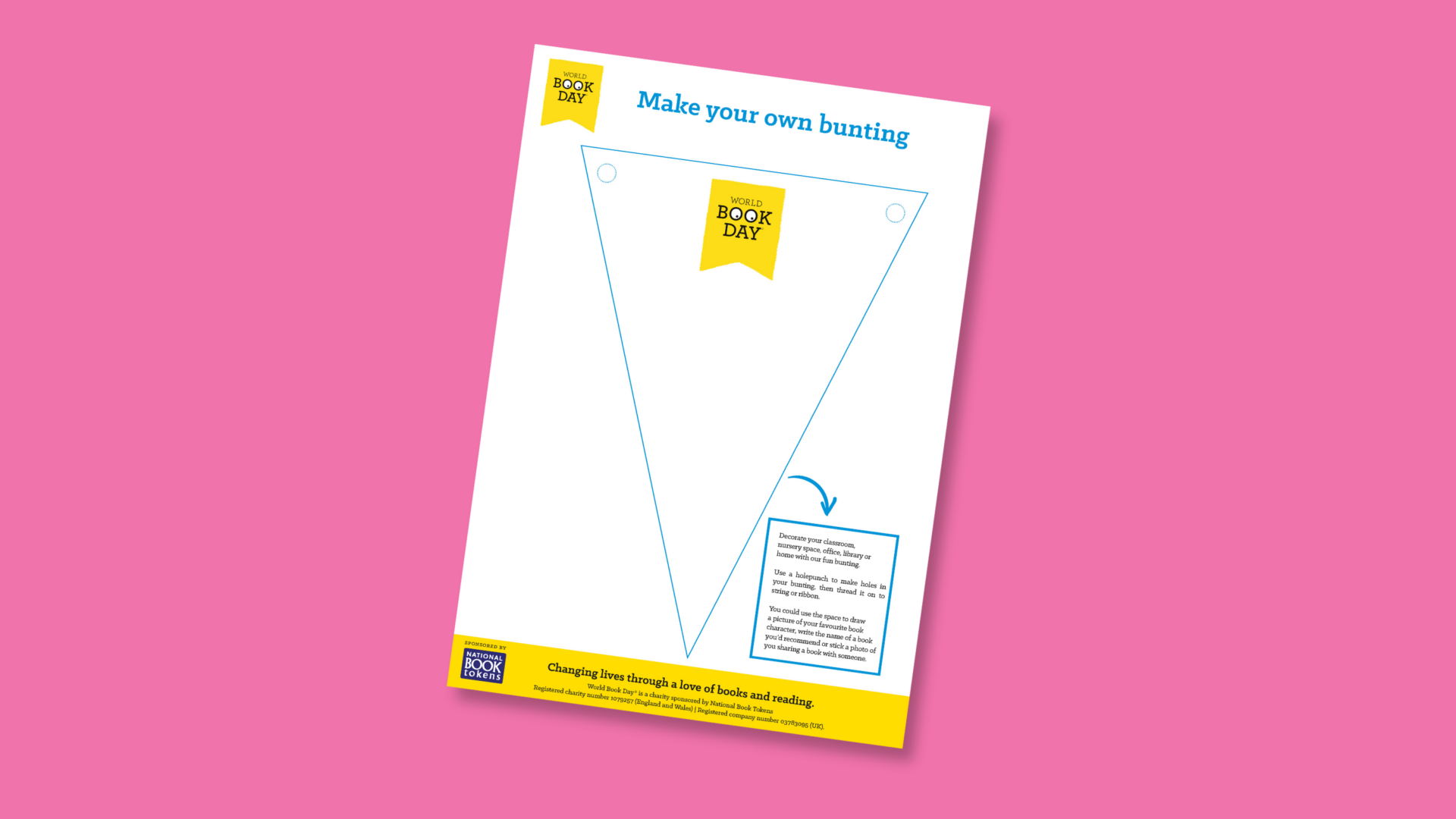 World Book Day 2024 Create your own Bunting