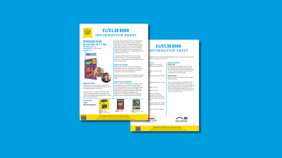 Dinosaur Club On the Trail of a T. rex £1/€1.50 Information Sheet