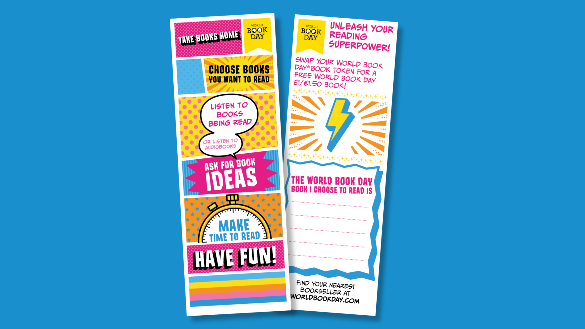 World Book Day: Colour bookmark