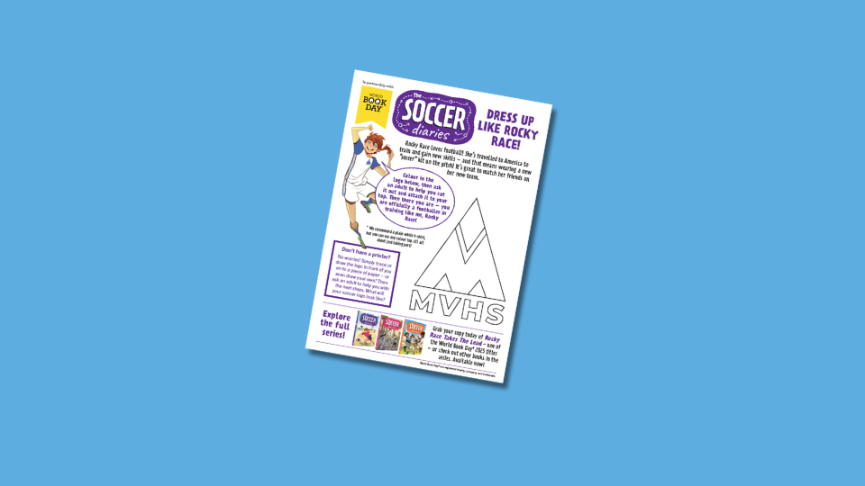 The Soccer Diaries low-cost dressing up activity sheets