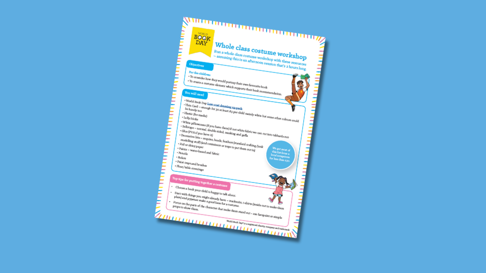 Dressing up workshop plan sheet