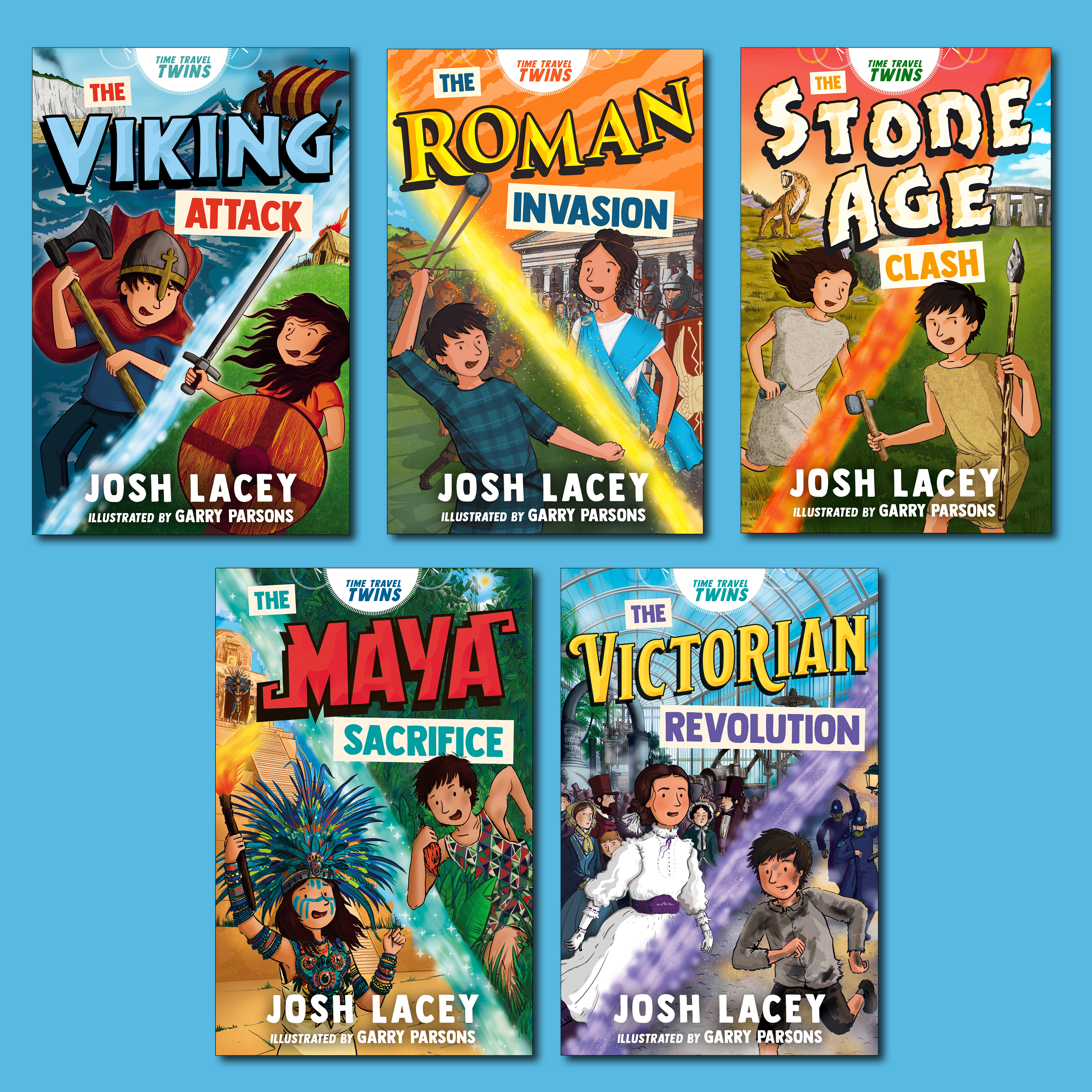 Andersen Press are offering 5 winners a signed bundle of The Time Travel Twins series.