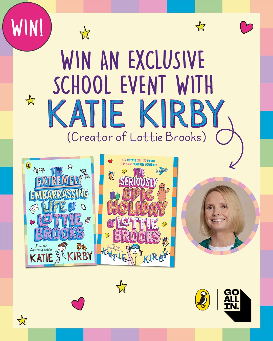 Win an exclusive school event with Katie Kirby, creator of Lottie Brooks!